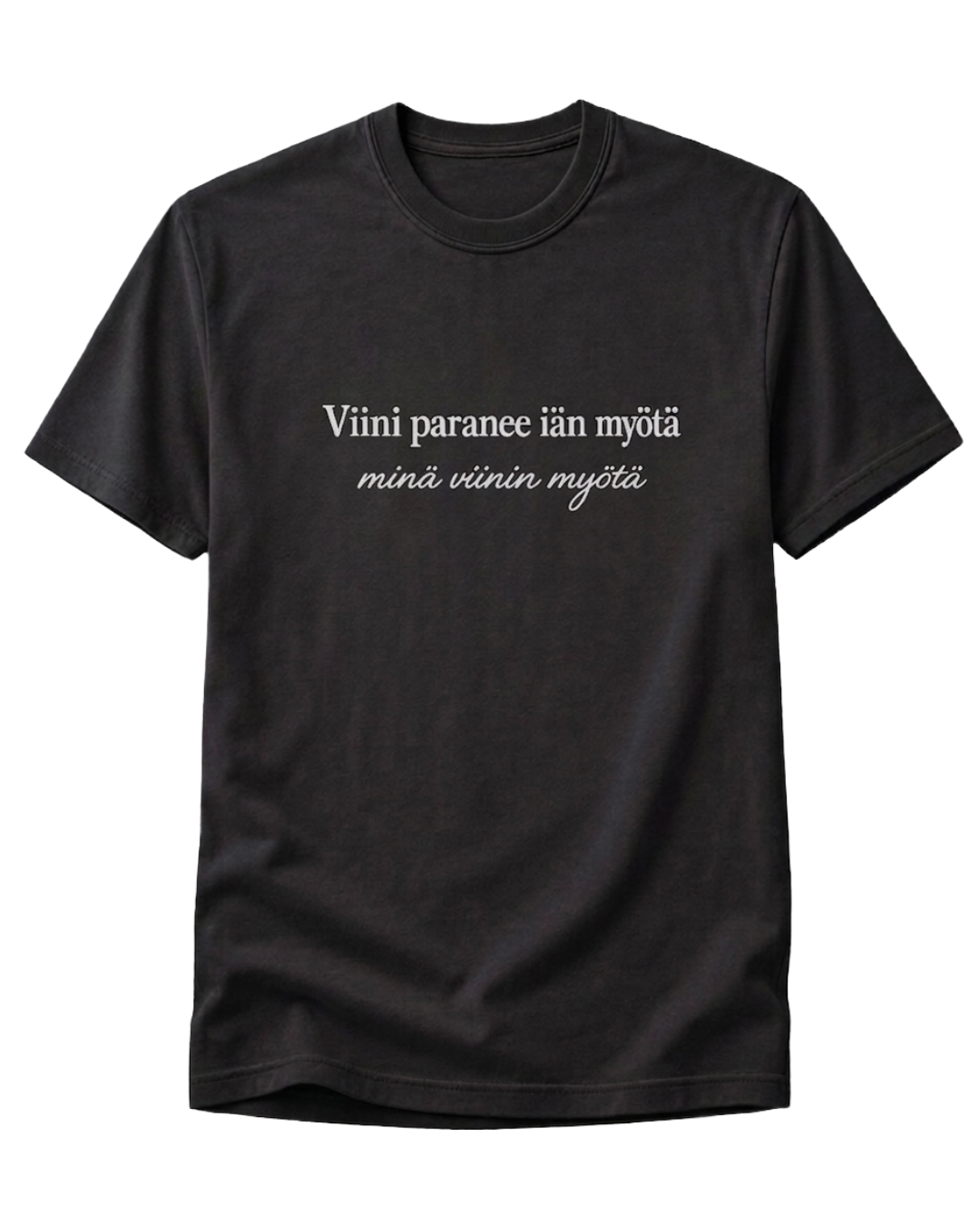 Viini paranee iän myötä, minä viinin myötä T-Paita